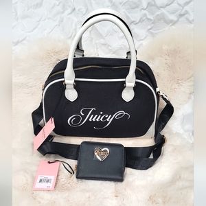 NWT - Juicy Couture Black Stachel / Crossboy & Wallet